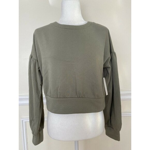 NWT Abound Puff Sleeves Cropped Sweatshirt Size XS - Picture 3 of 6